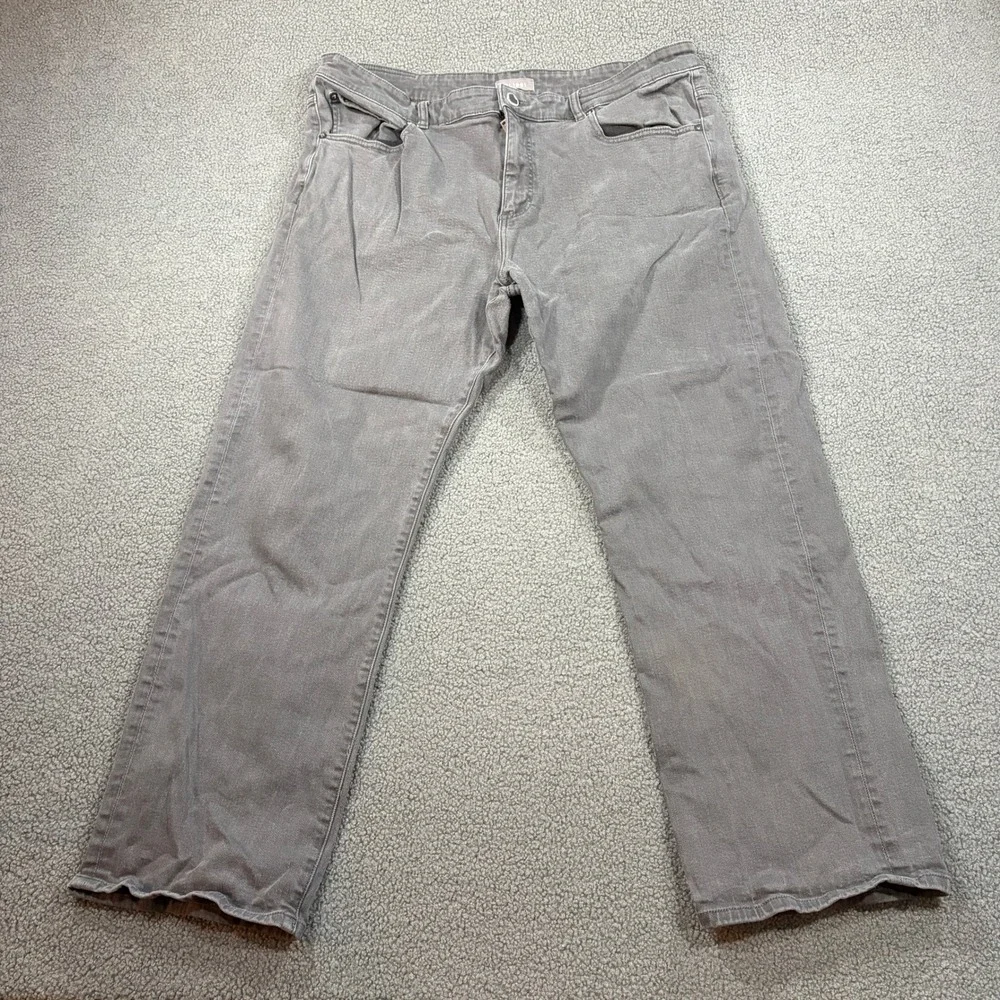 DL1961 Jeans Mens 40 Charcoal Avery Modern Straight Leg Stretch Denim Pants